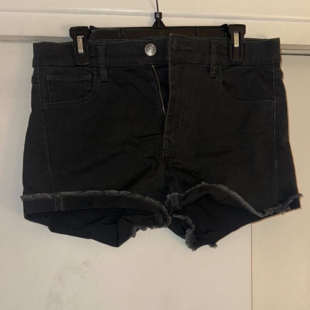 Black Denim Women's Shorts